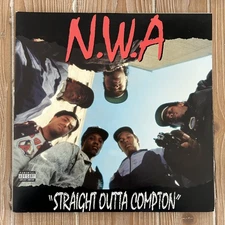 N.W.A Straight Outta Compton LP vinyl 2 x 12" Ruthless Records 2002 reissue NM-