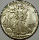 1941-P 50C Walking Liberty Half Dollar MS62 Book Value $100 - Nicely Toned