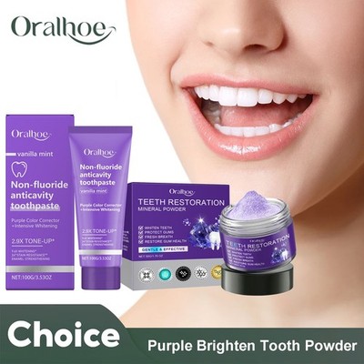 Teeth Restoration Mineral Powder Teeth Whitening Remove Stain Oral Clean Fresh