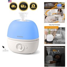 3L Cool Mist Humidifier for Bedroom, Top Fill, Quiet, Night Light