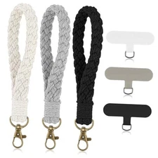 Mabor Phone Wrist Strap, 3 Pcs Cell Phone Lanyard with Tether Tab Keychain 