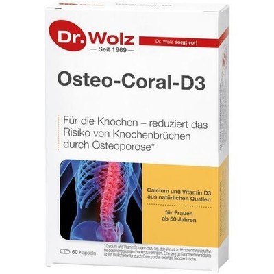 OSTEO CORAL D3 Dr.Wolz Kapseln, 60 St PZN 04538966