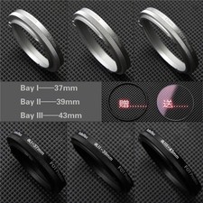 New Rolleiflex Rolleicord Bay I Bay II Bay III UV Lens Filter Silver Black Ring