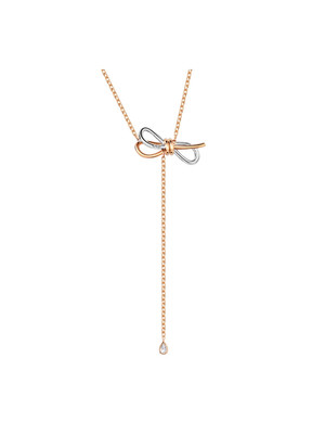 New Swarovski Lifetime Bow Y-shaped necklace as a gift 5447082
