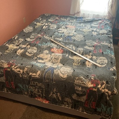 WCW  NWO Wrestling   Blanket Hand made Vintage Bedspread