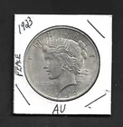 1923P  PHILADELPIA MINT PEACE SILVER DOLLAR 90% SILVER   AU-UNC