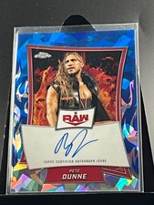 2025 Topps WWE Chrome Sapphire PETE DUNNE Autographed Card
