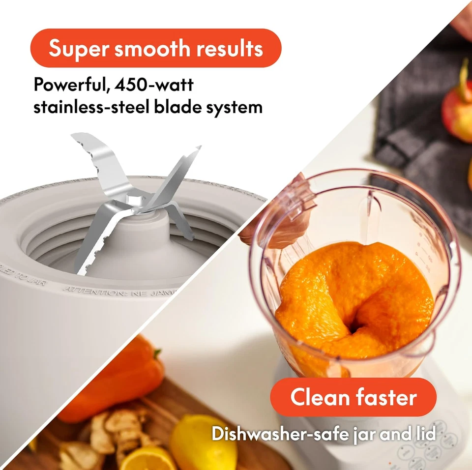 Licuadora, exprimidor y batidora de encimera Bella de 10 velocidades, cocina Fits-Anywhere™ Foto 4 de 4