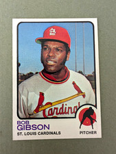 1973 TOPPS BOB GIBSON #190 EXMNT-NMT