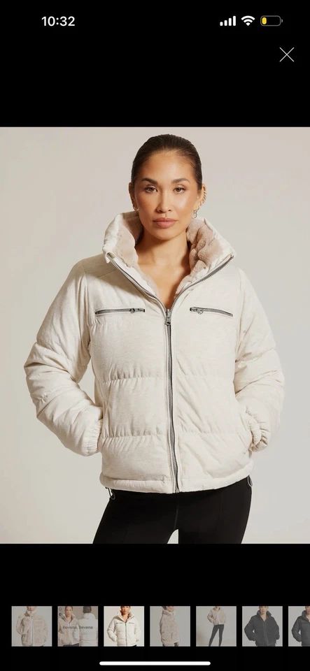 Chaqueta acolchada reversible Blanc Noir Adventurer para mujer L Foto 3 de 4