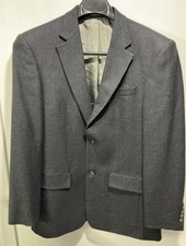 Oscar de la Renta Men's 40L Gray 100 Wool Blazer Sport Coat Jacket EUC