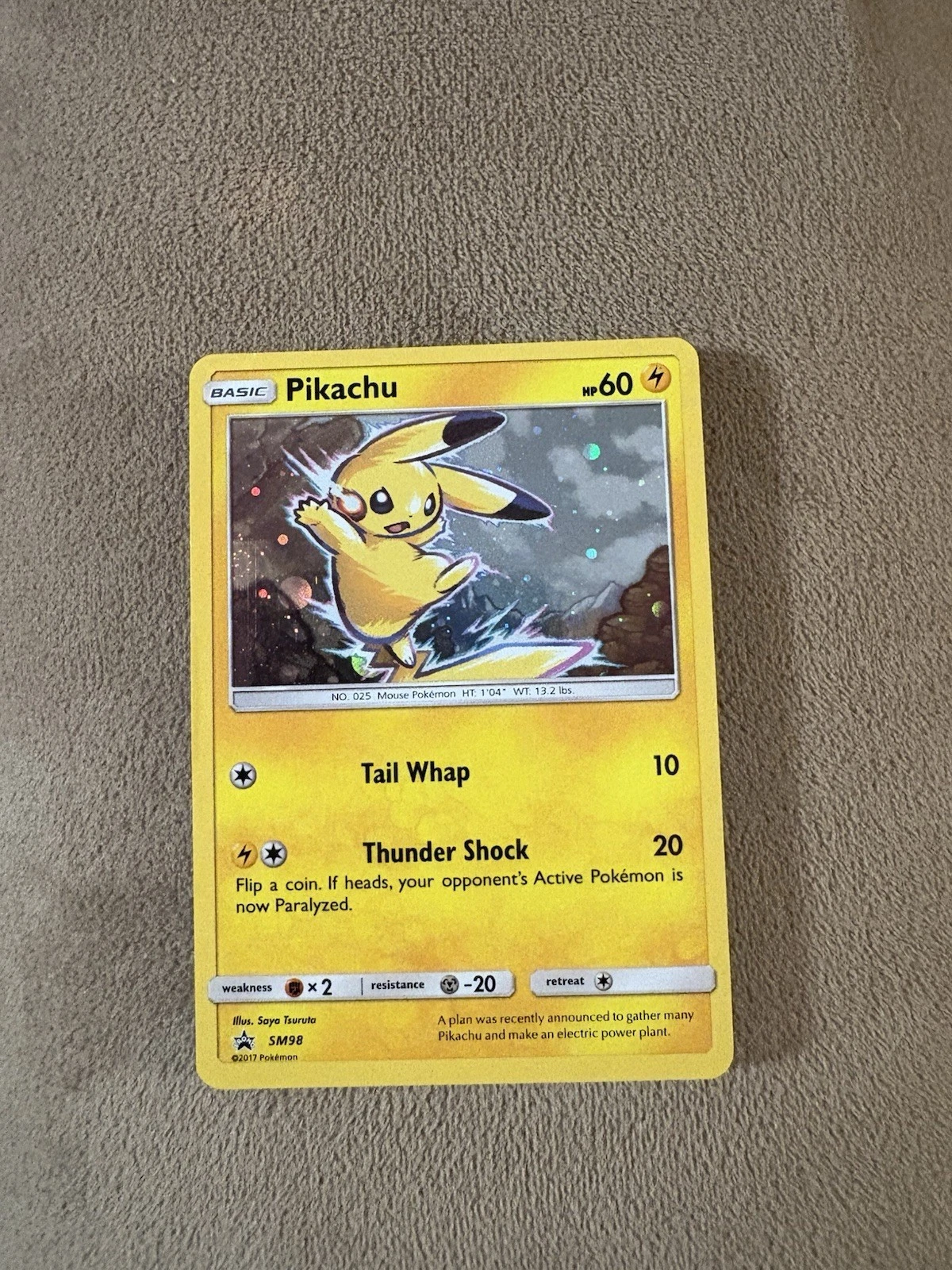 Pikachu - SM98 - Promo Holo Rare - Pokemon Card S&M NM