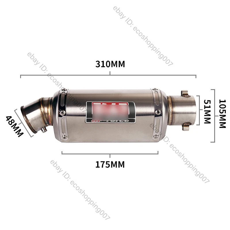 For Triumph Tiger 660 Trident 660 2022-2025 Exhaust Pipe Muffler Silencer Tips - Image 3 of 4