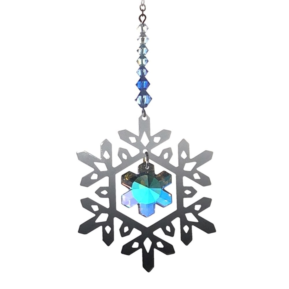Wild Things Gifts Small Royal Blue Pure Radiance Snowflake Suncatcher