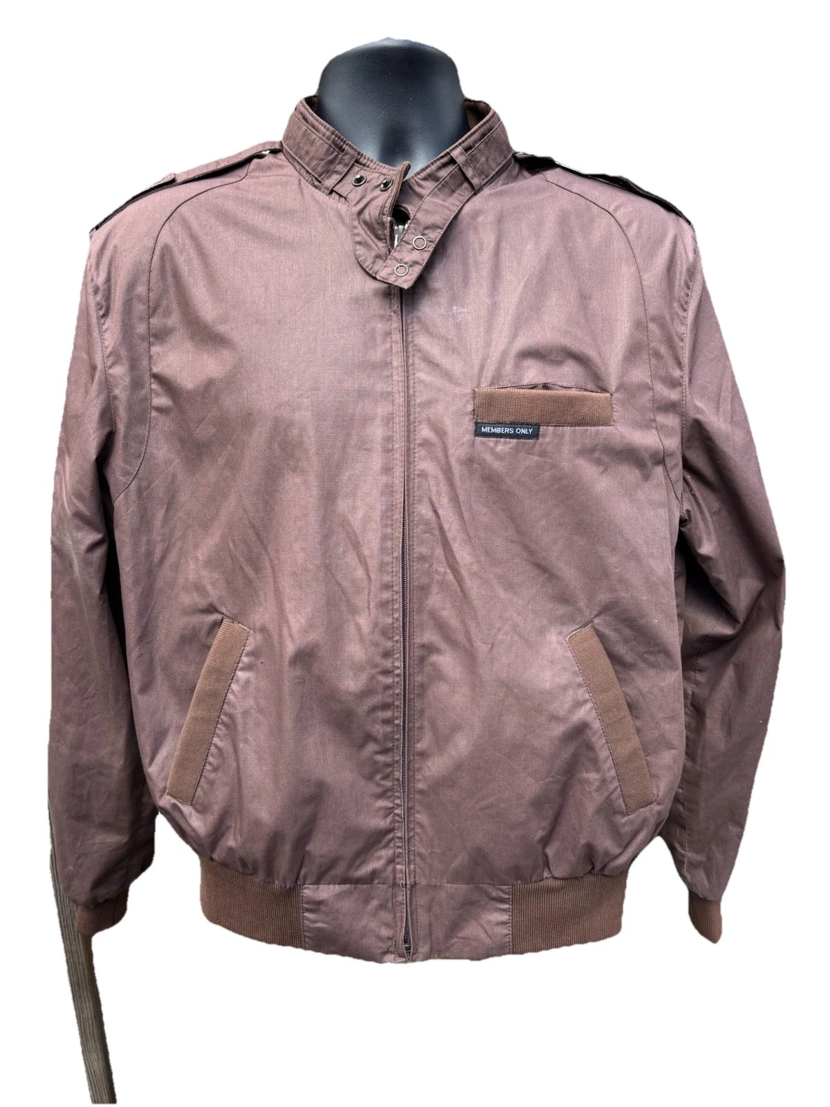 Members Only Size 42 Jacket Brown