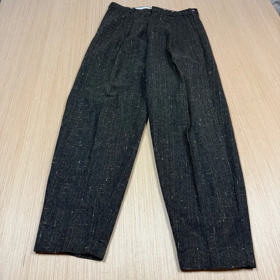 Pantalones plisados vintage Atomic Fleck años 70 80 Drop Loop para hombre 30x30 cónicos Foto 2 de 4