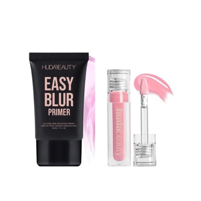 Huda Beauty Bundle. primer and Lip Gloss.all full size