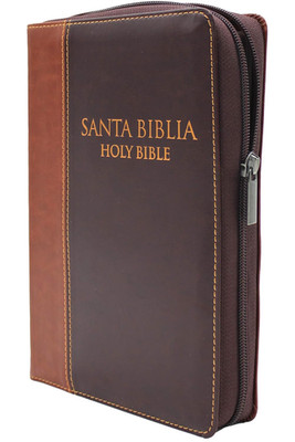 Biblia Bilingue Reina-Valera 1960/ King James Version Tamano Personal Con Cierre