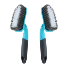 2-Pack Scrub Brush for Cleaning with Long Handle Medium Firm Brush Bathroom C...