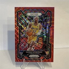 Panini 2023-24 Prizm Dennis Schroder Toronto Raptors Red Wave Prizm #265