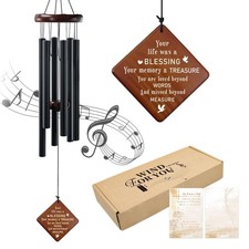 Memorial Wind Chimes for Grieving Hearts 36" Sympathy Gift for Loss of Mom,