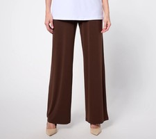 Susan Graver Regular Liquid Knit Wide Leg Pan...