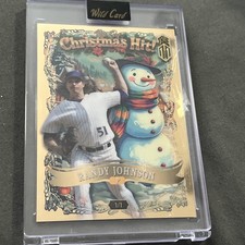 2025 Wild Card Holiday Hits! Christmas True 1/1 Gold - Randy Johnson HOF