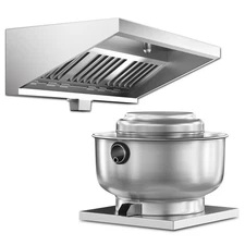 5ft Commercial Exhaust Hood Fan Food Truck Concession Trailer Hood 1500-1700CFM