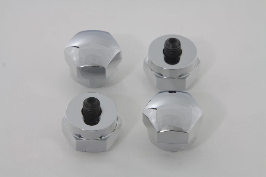 Enchufe de extremo de eje basculante cromado para Harley Davidson Foto 2 de 2