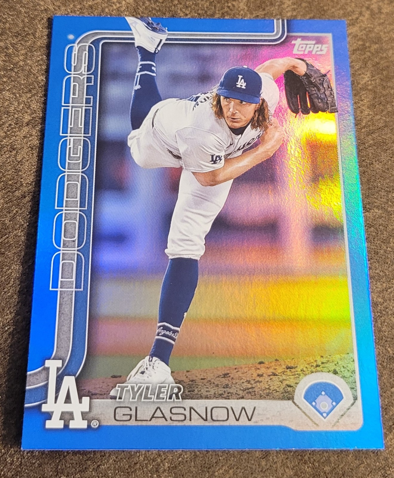 2025 Topps Series 1 Tyler Glasnow BLUE FOIL /150 PARALLEL Dodgers