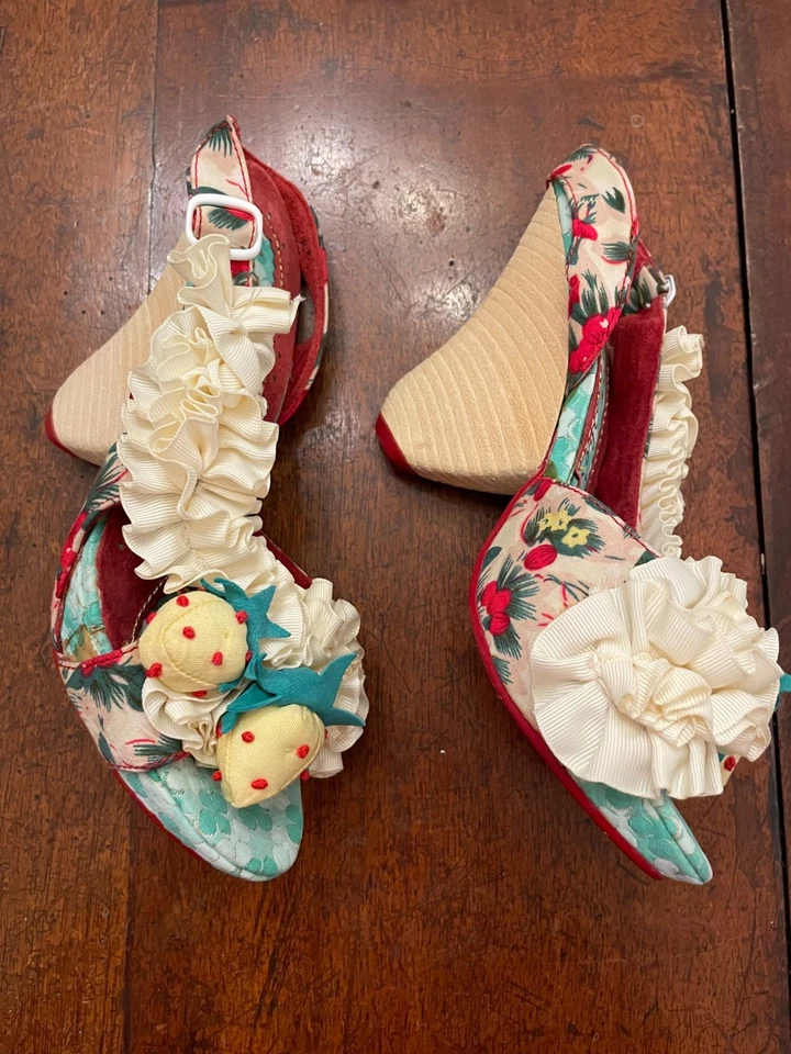 Слингбек Irregular Choice Raspberry Ripples размер США 6,5 евро 36,5 - Изображение 2 из 4