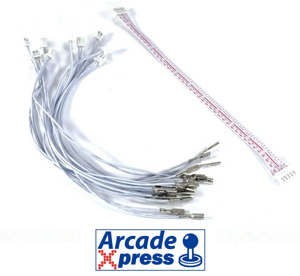 Zero Delay 10 set di cavi JST + cavo a 5 pin Sanwa Jlf Joystick USB Arcade 2,8mm