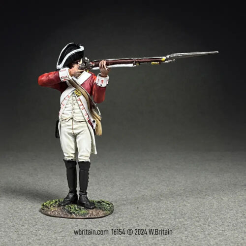 W Britain - British 43rd Regiment of Foot, Standing Firing, 1780 #16154