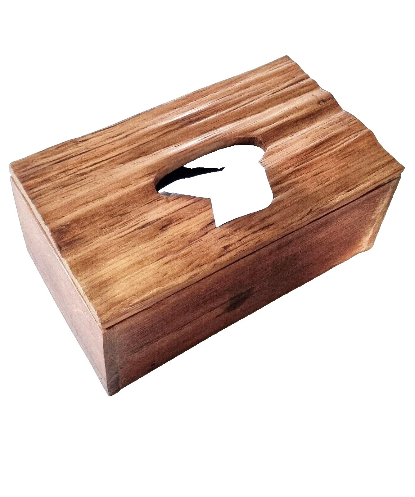 Handmade Wooden Brown Tissue Box Covers