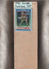 1990 SCORE FOOTBAL COMPLETE 660-CARD HAND COLLATED SET W/ J.SEAU ROOKIE CARD
