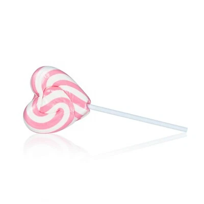 Pink White Love Heart Lollipops Swirly Lollies Valentines Day Gifts Heart Lolly