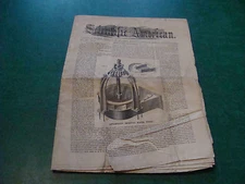 Orig. SCIENTIFIC AMERICAN 1860 Nov 17 Vol III #21 LITTLEPAGE'S WATER WHEEL 
