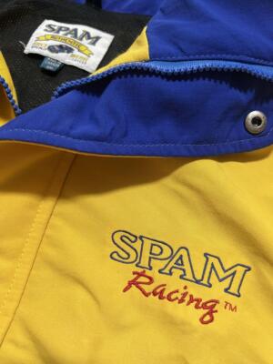 JH DESIGN Racing Jacket SPAM Blue/Yellow Size 2XL | eBay