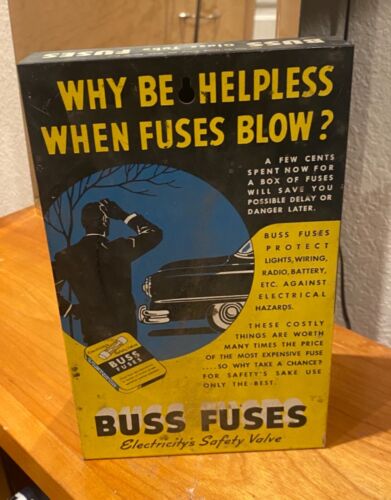 Vintage Buss Fuses Metal Counter Display - Picture 1 of 6