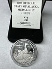 2007 Alaska Mint Geese 1 OZ Silver Proof BOX / COA 12