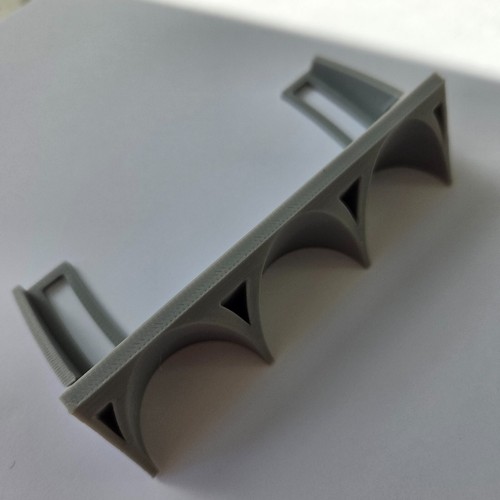 M2 SET of 2 GREY 3D Printed Car Display Slanted Stand Type 6 - Picture 3 of 6