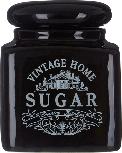 Housewares Vintage Home Sugar Canister - Black - Picture 9 of 12