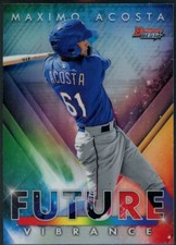 2021 Bowman's Best Maximo Acosta Future Vibrance BFV-18 Texas Rangers