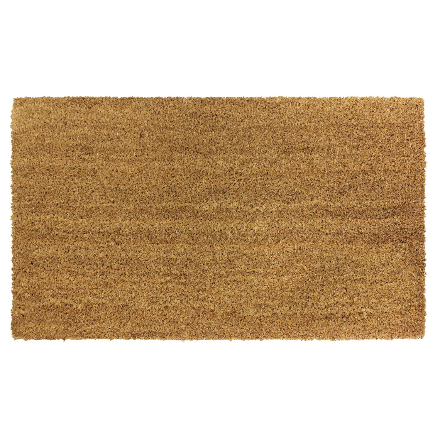 JVL Natural Coir Entrance Doormat, Eco-Friendly, Latex Backed,  45x75cm