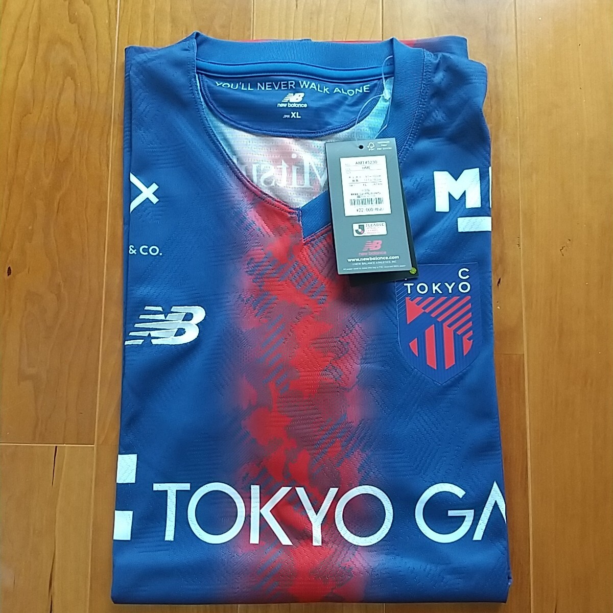 FC Tokyo 2024 1st Authentic Jersey Uniform T-Shirt Size XL J