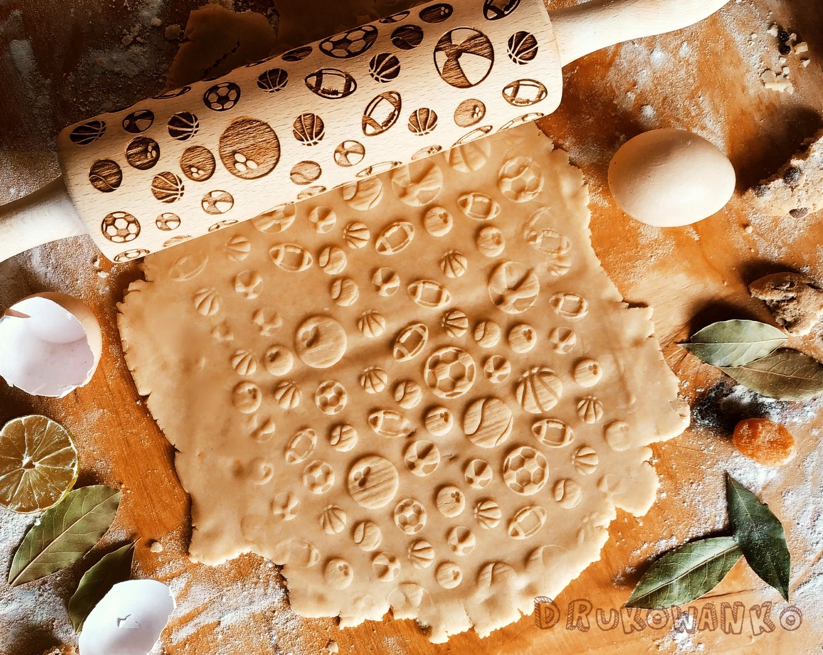 Sport Football Tennis NBA Rolling Pin Embossed, Cookies, Cookie, Roller, Laser