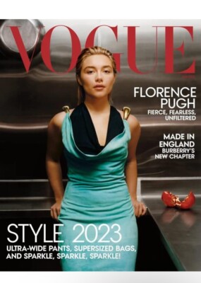 VOGUE Magazine FLORENCE PUGH Cover Winter 2023 NICOLA PELTZ BECKHAM NEW