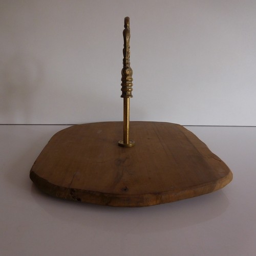 Olivier Bronze Cheese Board Handmade Art Nouveau Design Deco PN France N3084 - Picture 10 of 12