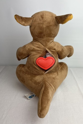 Mama Kangaroo and Baby Joey 12" Plush Recordable Message, Works Great! - Picture 11 of 15