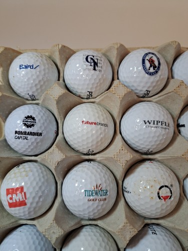 30 Logo Golf Balls Lot #016 Courses Brands Advertising Collectible vtg Tidewater - Picture 2 of 5